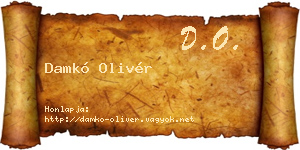 Damkó Olivér névjegykártya